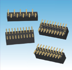 334. 产品名称: 1.27mm 圆孔 单/双/三排 SMT
