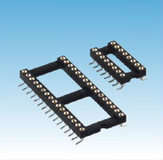 355. 产品名称: 2.54mm 圆孔  IC座 SMT