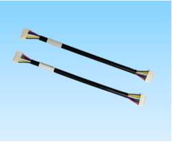 400. 产品名称：XH2.54mm端子线加耐高温2.5KV玻纤管新能源光伏逆变器内部控制板连接线HE-M3 RS232定制转接线