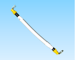 434. 产品名称：定制光伏逆变器Switch to PCB板PV-/UL3530/10AWG/黑色硅胶线预绝缘 M4 90°Y型端子加预绝缘M4 90°O型端子/玻纤管