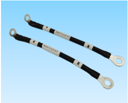 441. 产品名称：定制新能源逆变器线束N相输出线材/UL1015/10AWG/黑色90度O型端子+O型端子/整条包裹热缩管