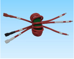 491. 产品名称：新能源光伏逆变器AC输出线/UL1015 /12/10AWG/RF250母插端子/浸锡/锰锌磁环/热缩管/线束定制加工