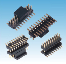 149.产品名称: 1.27mm 排针 双排SMT 单塑/多塑（带柱/夹持盖）   