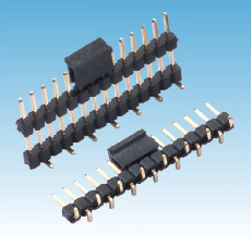 167. 产品名称: 2.00mm 排针 单排SMT 单塑/多塑（夹持盖）