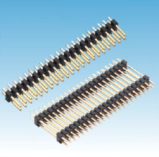 169. 产品名称: 2.00mm 排针双排180度单塑/多塑