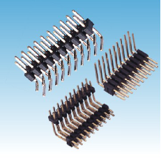 171. 产品名称: 2.00mm 排针 双排90度 单塑/多塑