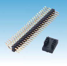 174. 产品名称: 2.00mm 排针 双排 卧式SMT(夹持盖)