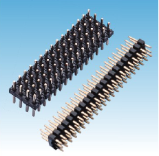 175. 产品名称: 2.00mm 排针 三/四排 180度