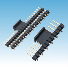 200. 产品名称: 2.54mm 排针 单排 SMT 单塑/多塑（夹持盖）
