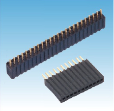 155. 产品名称: 1.27mm  排母 单排 180度 Y端