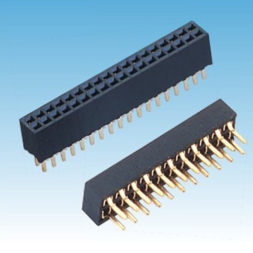 158. 产品名称: 1.27mm 排母 双排 180度