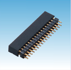 187. 产品名称: 2.00mm 排母 单排 180度 Y端 加塑胶