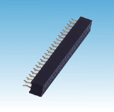 195. 产品名称: 2.00mm 排母 双排 夹板式