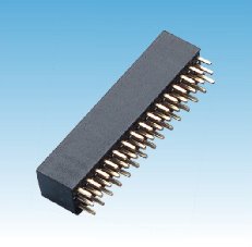 246. 产品名称: 2.54mm 排母 三排 180度 Y端