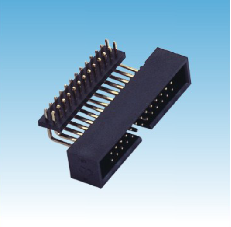 270. 产品名称: 1.27mm 简牛 90度 加排针塑胶